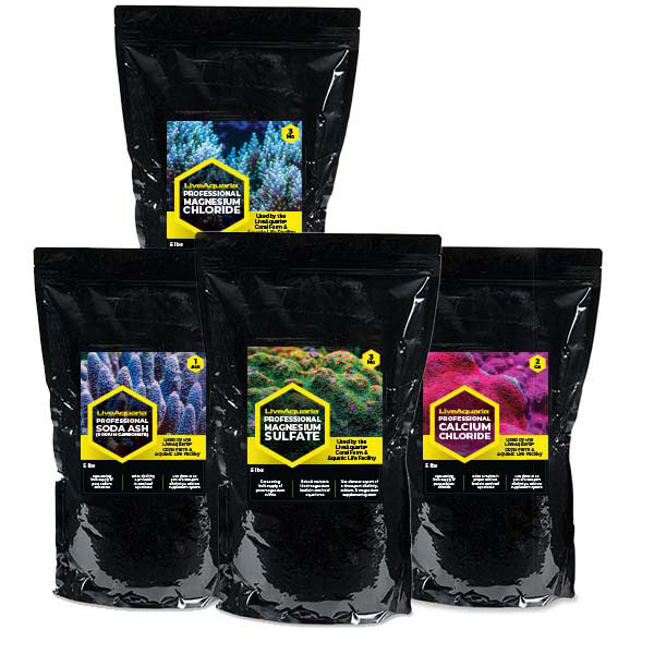 LiveAquaria® 3-Part Soda Ash, Calcium Chloride, and Magnesium Kit LiveAquaria® 3-Part Soda Ash, Calcium Chloride, and Magnesium Kit