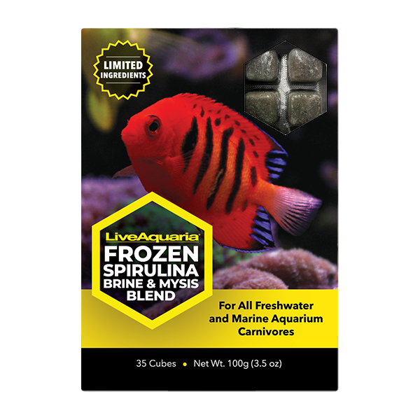 LiveAquaria® Frozen Spirulina Brine & Mysis Blend - 3.5 oz Cubes LiveAquaria® Frozen Spirulina Brine & Mysis Blend - 3.5 oz Cubes
