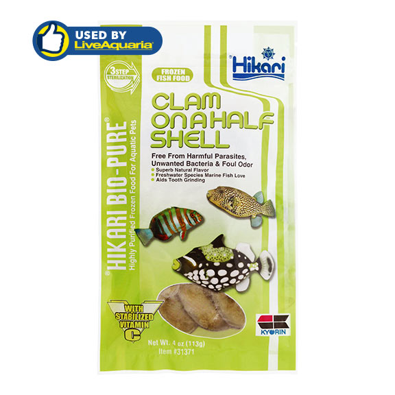 Hikari® Bio-Pure® Clam On A Half Shell Hikari® Bio-Pure® Clam On A Half Shell