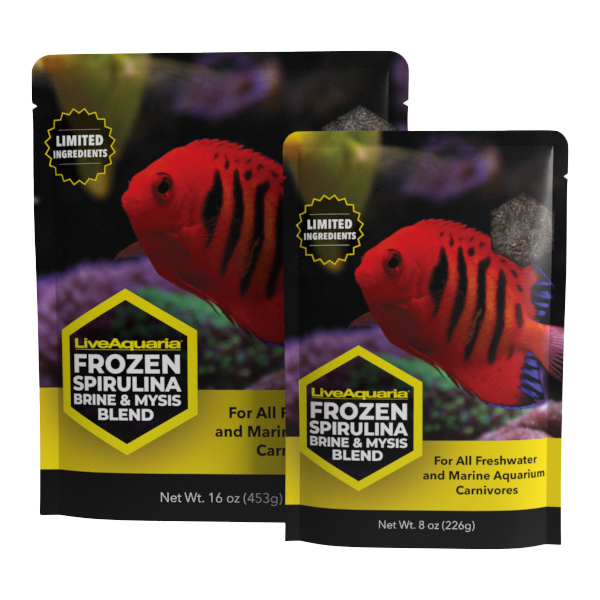 LiveAquaria® Frozen Spirulina Brine & Mysis Blend - Flatpacks LiveAquaria® Frozen Spirulina Brine & Mysis Blend - Flatpacks